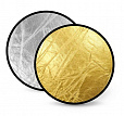 FST RD-021GS 110cm Отражатель для фото 2в1 золото/серебро от магазина фотооборудования Фотошанс