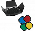 Комплект насадок (шторки,соты,фильтра) Visico BD-200 (для 7") от магазина фотооборудования Фотошанс