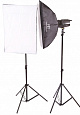 Комплект импульсного света FST E-250 SoftBox Kit с двумя софтбоксами от магазина фотооборудования Фотошанс