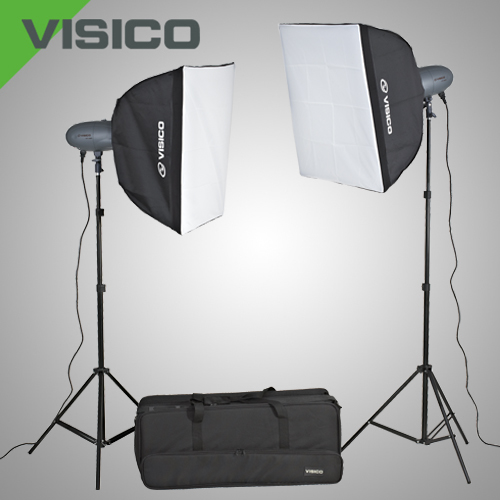 Импульсный комплект Visico 300 SoftBox Kit (2х300Дж,софтбоксы,синхронизатор)