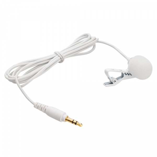 картинка Saramonic SR-M1W TRS lavlier mic (White) Микрофон петличный  от магазина фотооборудования Фотошанс