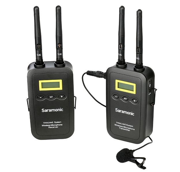 картинка Saramonic VmicLink5 RX+TX цифровая радиосистема с 1 передатчиком и 1 приемником от магазина фотооборудования Фотошанс