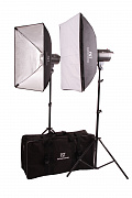 FST F-400 SoftBox Kit  Комплект импульсного света от магазина фотооборудования Фотошанс