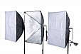 FST ET-463 KIT Комплект постоянного люминесцентного света (3х125Вт, 40x60cm) от магазина фотооборудования Фотошанс
