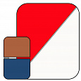 Grifon KIT-5B4 Комплект 4-х фонов (фон на пружине: белый-красный (150х200см) и чехол (150х300см): синийCK-какао) от магазина фотооборудования Фотошанс