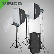Visico VL Plus 300 Novel Kit  Комплект импульсного света  от магазина фотооборудования Фотошанс