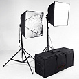 FST ET-420 Kit Комплект постоянного флуоресцентного света (2х85Вт, 40x40cm) от магазина фотооборудования Фотошанс