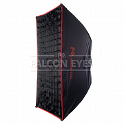 Софтбокс жаростойкий Falcon Eyes SBQ-80100 BW c сотами  от магазина фотооборудования Фотошанс