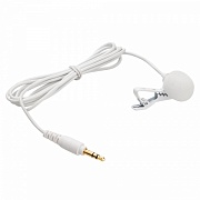 картинка Saramonic SR-M1W TRS lavlier mic (White) Микрофон петличный  от магазина фотооборудования Фотошанс